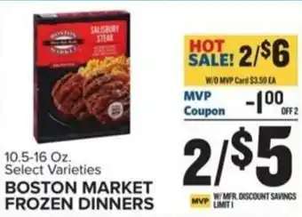 Food Lion BOSTON MARKET FROZEN DINNERS offer