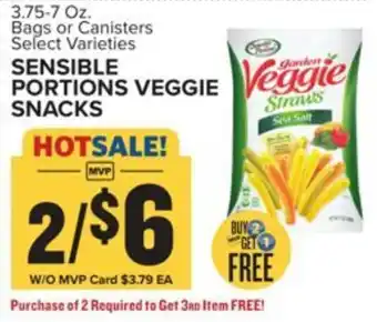 Food Lion SENSIBLE PORTIONS VEGGIE SNACKS offer