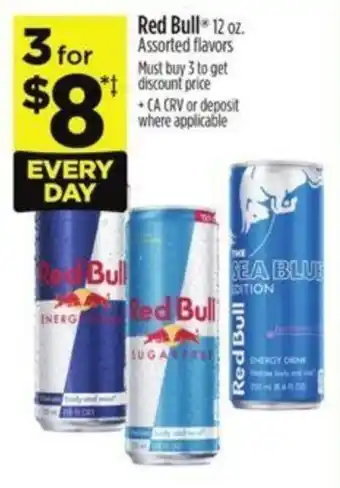 Dollar General Red Bull 12 oz. offer