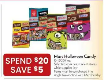 Pavilions Mars Halloween Candy offer