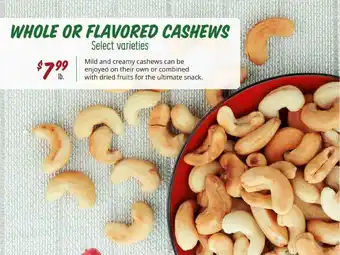 Sprouts Farmers Market Whole Or Flavored Cashews offer