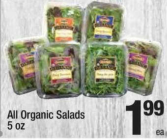 Super King Markets All Organic Salads offer