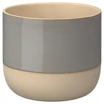 Bollbuske Plant pot, light gray, 4 ¾