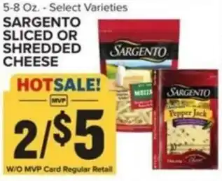 Food Lion SARGENTO SLICED OR SHREDDED CHEESE offer