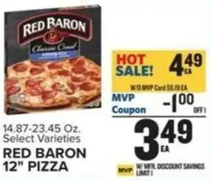 Food Lion RED BARON 12" PIZZA offer