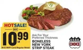 Food Lion BONELESS NEW YORK STRIP STEAK offer