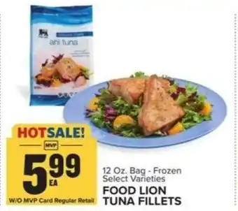 Food Lion FOOD LION TUNA FILLETS offer