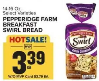 Food Lion PEPPERIDGE FARM BREAKFAST SWIRL BREAD offer