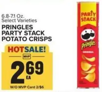 Food Lion PRINGLES PARTY STACK POTATO CRISPS offer