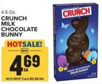 Food Lion CRUNCH MILK CHOCOLATE BUNNY offer