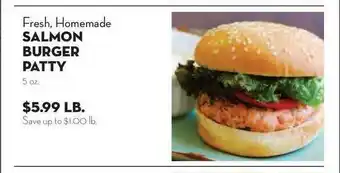 Bristol Farms Salmon Burger Patty offer