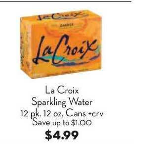 Bristol Farms La Croix Sparkling Water offer