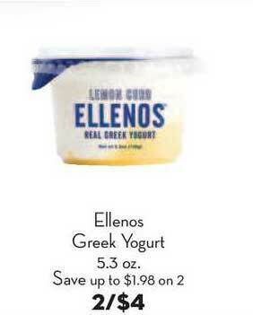 Bristol Farms Ellenos Greek Yogurt offer