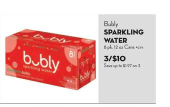 Bristol Farms Bubly Sparkling Water offer