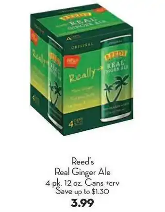 Bristol Farms Reed's Real Ginger Ale offer
