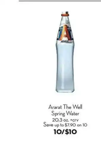 Bristol Farms Ararat The Well Spring Water offer