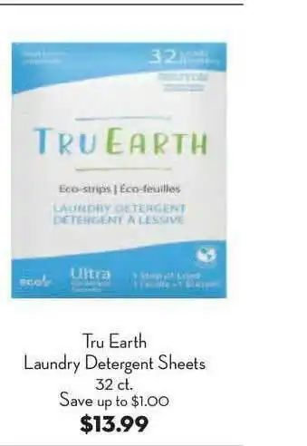 Bristol Farms Tru Earth Laundry Detergent Sheets offer
