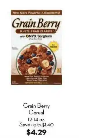Bristol Farms Grain Berry Cereal offer