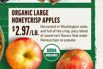 Central Market Organic Large Honeycrisp Apples offer