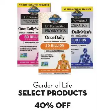 Bristol Farms Garden Of Life Select Products offer