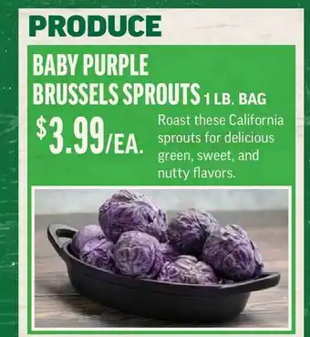 Central Market Baby Purple Brussels Sprouts offer