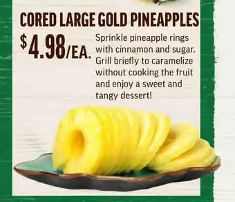Central Market Cored Large Gold Pineapples offer