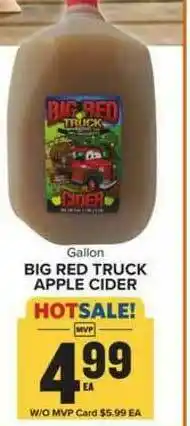 Food Lion Big Red Truck Apple Cider offer