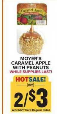 Food Lion Moyer's Caramel Apple With Peanuts offer