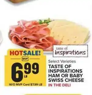 Food Lion Taste Of Inspiration Ham Or Baby Swiss Cheese offer