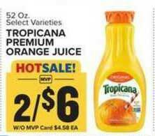 Food Lion Tropicana Premium Orange Juice offer