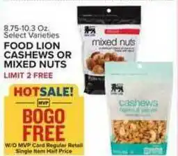 Food Lion Food Lion Cashews Or Mixed Nuts offer