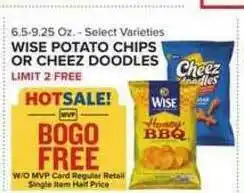 Food Lion Wise Potato Chips Or Cheez Doodles offer