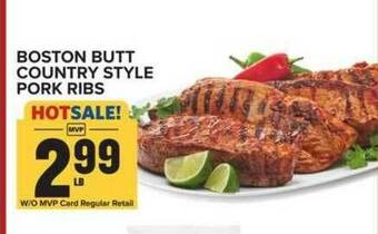 Food Lion Boston Butt Country Style Pork Ribs offer