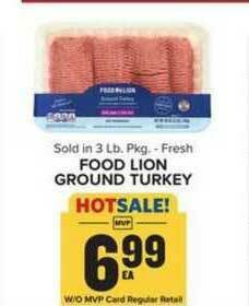 Food Lion Food Lion Ground Turkey offer