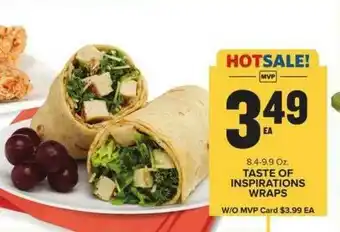 Food Lion Taste Of Inspirations Wraps offer