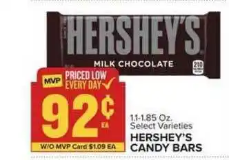 Food Lion Hershey's Candy Bars offer