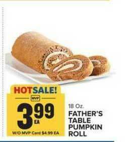 Food Lion Father;s Table Pumpkin Roll offer