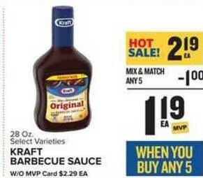 Food Lion Kraft Barbecue Sauce offer