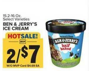 Food Lion Ben & Jerry's Ice Cream offer