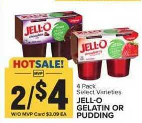 Food Lion Jell-O Gelatin Or Pudding offer