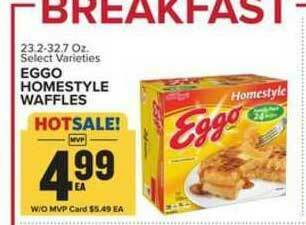 Food Lion Eggo Homestyle Waffles offer