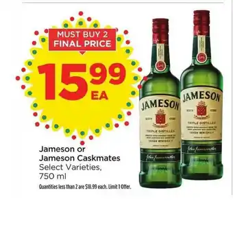 Foods Co Jameson Or Jameson Caskmates offer