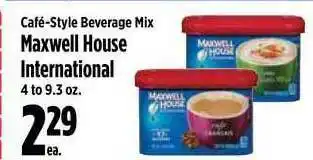 KTA Super Stores Café Style Beverage Mix Maxwell House International offer