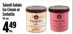 KTA Super Stores Talenti Gelato Ice Cream Of Sorbetto offer