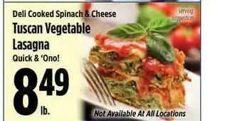 KTA Super Stores Tuscan Vegetable Lasagna offer