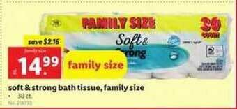 Lidl Soft & Strong Bath Tissue, Family Size offer