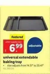 Lidl Universal Extendable Baking Tray offer