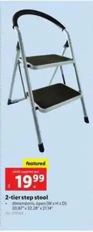 Lidl 2-Tier Step Stool offer