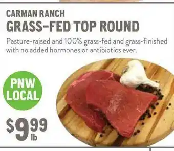 New Seasons Market Carman Ranch Grass-Fed Top Round offer