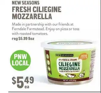 New Seasons Market New Seasons Fresh Ciliegine Mozzarella offer